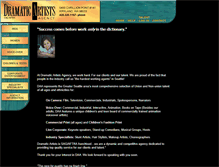 Tablet Screenshot of dramaticartists.com